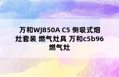 万和WJ850A+C5 侧吸式烟灶套装 燃气灶具 万和c5b96燃气灶